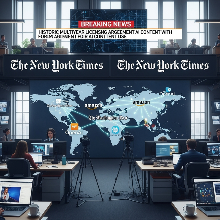 El acuerdo entre The New York Times y Amazon que redefine la inteligencia artificial