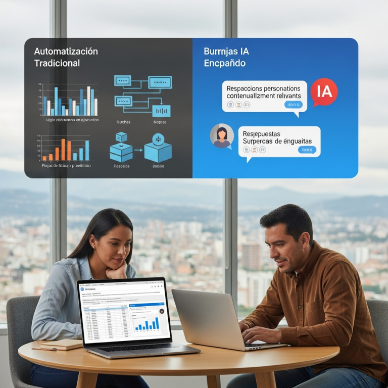 Automatización tradicional vs asistentes de IA: cuándo invertir