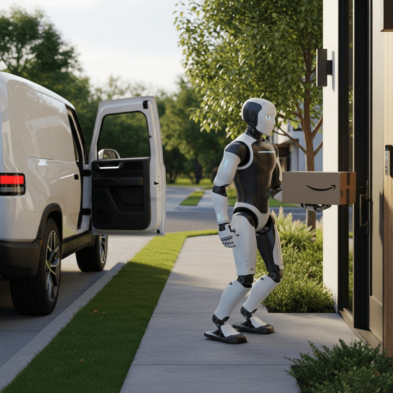 Cómo los robots humanoides de Amazon transforman la entrega última milla