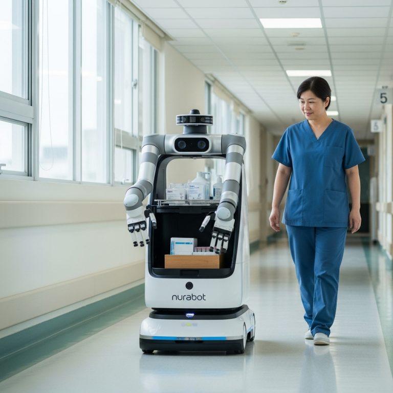 Cómo la robótica y la IA de Nurabot alivian la escasez de personal sanitario