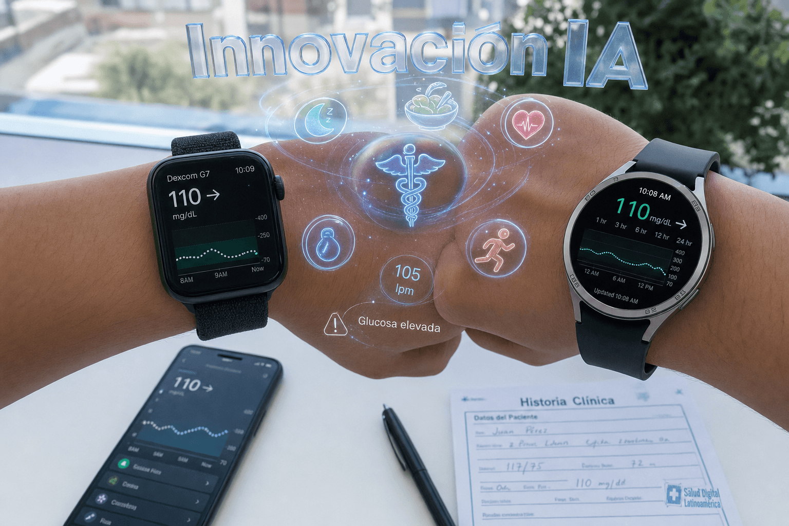 Apple vs Samsung: salud con IA y CGM, claves para Ecuador y Quito
